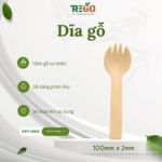 Dĩa Gỗ 100mm Dùng Một Lần