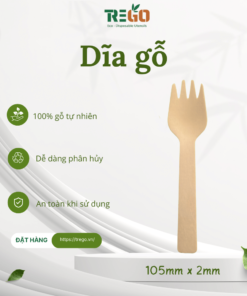 dĩa 105mm đồ gỗ dùng một lần